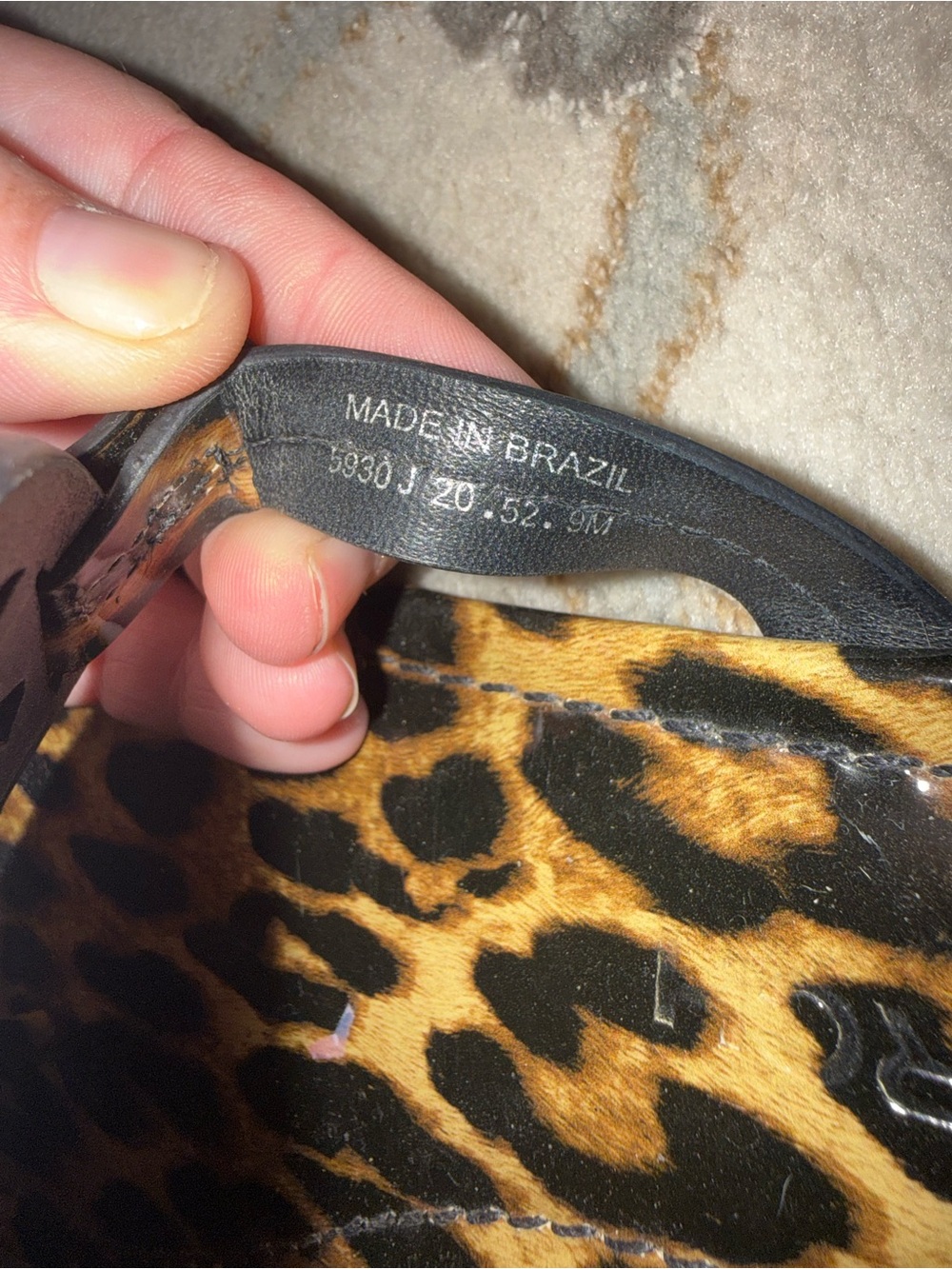 Tory Burch Leopard Miller Sandals size 9 women’s patent leather - Picture 7 of 8